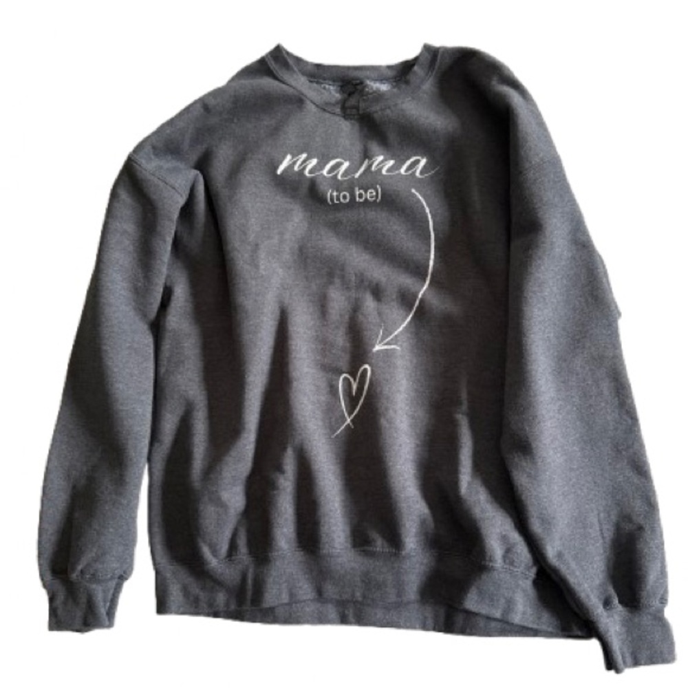 Gray 'Mama to Be' Sweatshirt